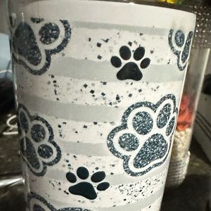 Sublimation cup paw prints